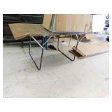 folding metal camp table