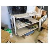 3 tier rolling table/display - very sturdy