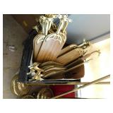 brass ceiling fan lot - look complete - came from working environment