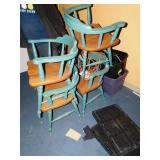 4 nice wooden chairs