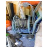 large rolling hose reel - w/hose
