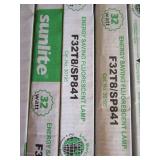 Large lot of 32 watt fluorescent bulbs