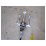 Trident skull staff