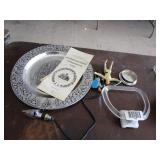 Lot - Wichita Scottish Rite Temple commemorative plate, Star Wars figurines, and others