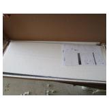 Large multimedia desk top stand - black glass