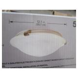 New - 12" flush mount pewter finish ceiling light fixture