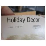 Holiday decor - many cardboard Santas