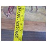 Framed picture of 2 horses