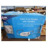 Carex raised toilet seat for elongated seat