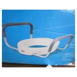 Carex raised toilet seat for elongated seat