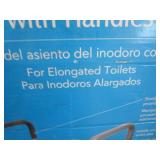 Carex raised toilet seat for elongated seat