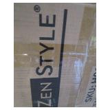 ZENSTYLE Wall-mounted Floating Shelf Simple Style 5 Tier Natural Bookcase Metal Frame Ladder Storage Shelf