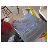 Lot - 5" speaker, quail rails and 3 ring Camaro binder