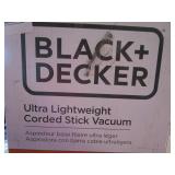 Black and Decker ultra lightweight stick vacuum