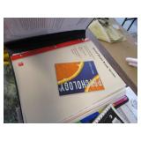 College books and notebooks