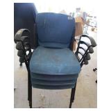 4 stacking chairs