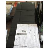 Multimedia desk top stand - black glass