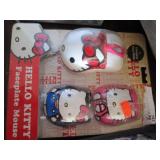 Lot - Hello Kitty face plate mouse, Laura Ashley designer valance