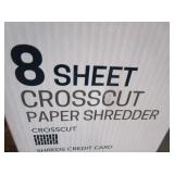 8 sheet cross cut paper shredder