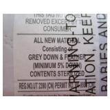 Grey down / feather standard / queen pillow