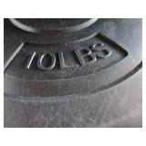 Lot - miscellaneous weight disks