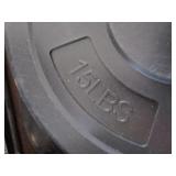 Lot - miscellaneous weight disks