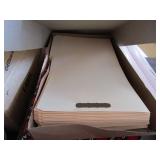 2 boxes of legal size fastener folders