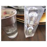 Lot - various platters and plates (some silver plate), Silver plate coffee service, and more