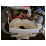 Toilet riser with handles