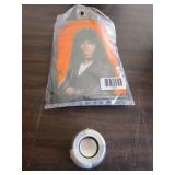 Lot - Heavy rocker wig, blue tooth speaker