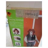 Halloween dancing pirate skeleton