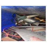 Tote with miscellaneous tools - Craftsman and others