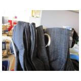 3 panels of grey blackout curtains