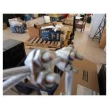 3 panels of grey blackout curtains