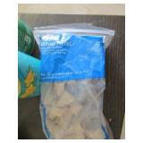 Lot - Various cleaning supplies and electrical nuts