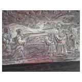 Antique Victorian Era silver plate Crumb Tray - nice detail