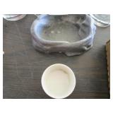 Lot - Various glass ware, Snoopy glasses, 8 elk etched high ball glasses and more