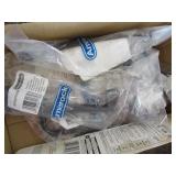 Lot - box of hinges, long drill bit and more