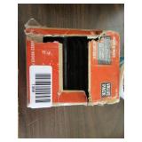 Lot - box of hinges, long drill bit and more