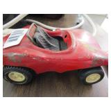 Vintage Tonka car and small Ferrari toy