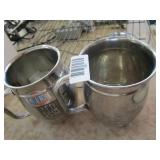 2 stainless steel tankards from Kansas State Fair