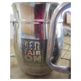 2 stainless steel tankards from Kansas State Fair