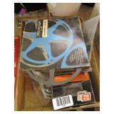 Lot - Miscellaneous items : Craftsman Turbo rotary sprinkler, Bell & Howell 16mm reel, Nordic Track AC adaptor and more