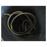 2 trash cans with miscellaneous tubing