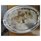 Lot - Miscellaneous items : Silver plate tray, hole punch and more