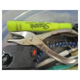 Lot - Miscellaneous items : Silver plate tray, hole punch and more