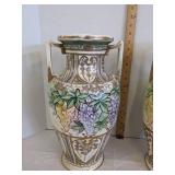 (2) Vintage Japaneses vases 16" T
