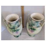 (2) Vintage Japaneses vases 16" T