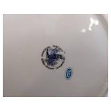 (2) Vintage Imperial peacock 1983 Arnart imports Japanese ginger jar & trinket dish