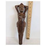 (3) Vintage wooden naughty nelly nutcracker